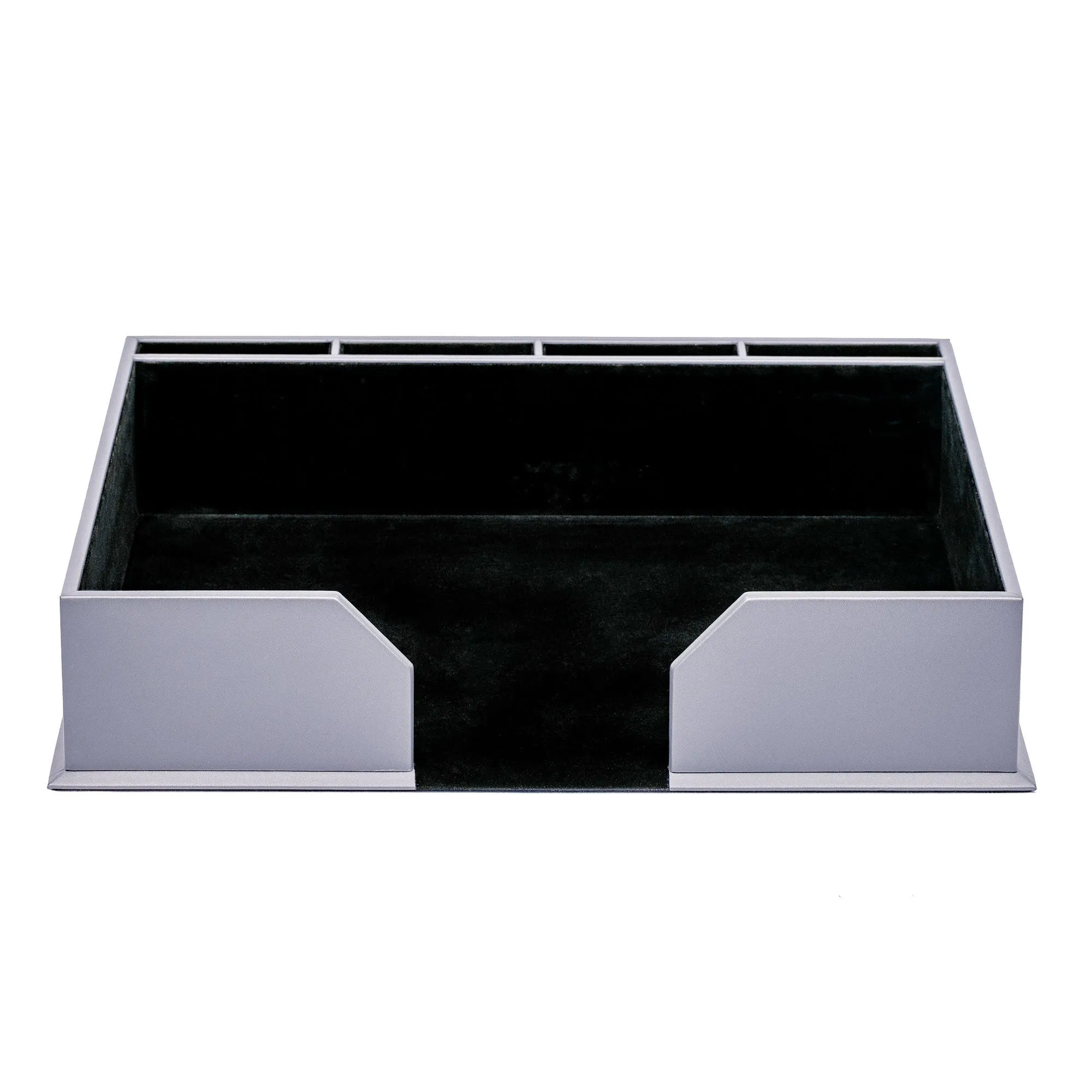 12 Seat Gray Leather Conference Room Set w/ Square Coasters