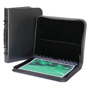 14"x17" Premium Leather Photography Portfolio Case - Presentation Case - Black