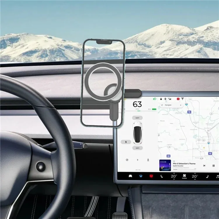 158A For Tesla Model Y / 3 Screen Mount Compatible with MagSafe Phone Holder Car Expansion Bracket