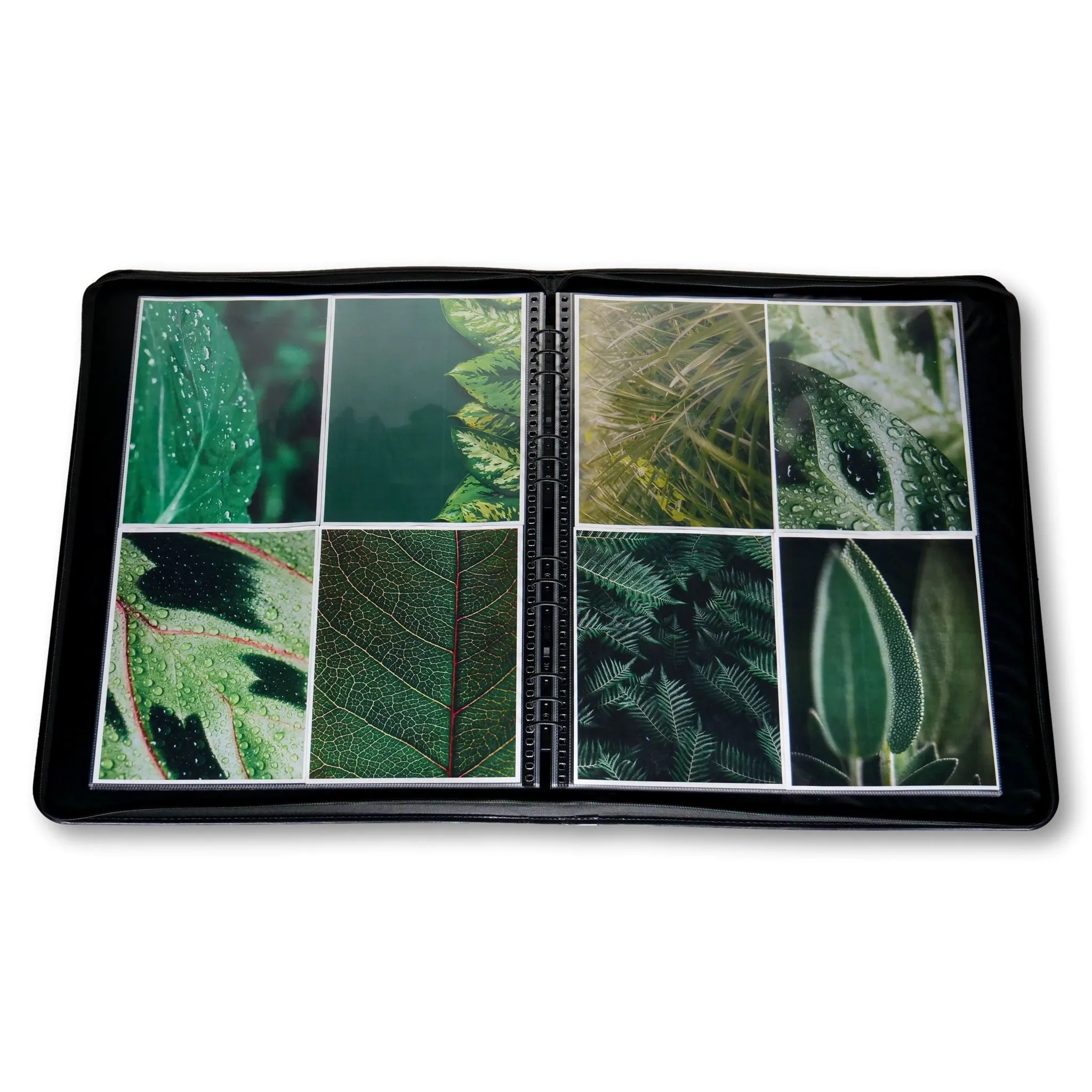 18"x24" Premium Zippered Presentation Portfolio Case - Leather Handle, Integrated Multiring Binder with 10 Archival Pages (Expandable to 30)