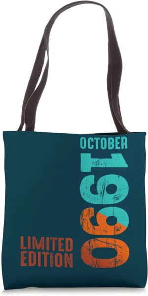 1990 October 1990 Year 1990 Retro 1990 Limited Edition 1990 Tote Bag