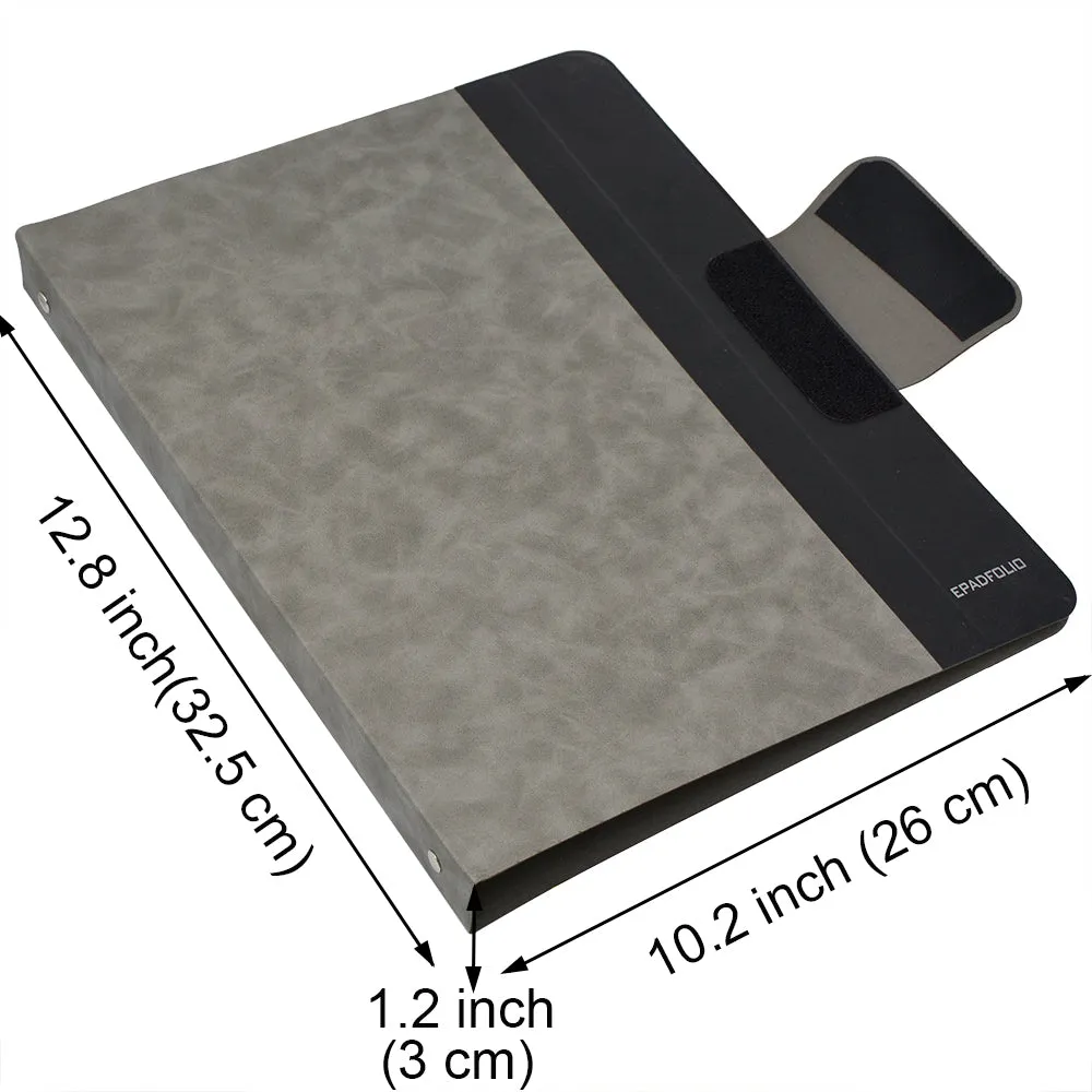 2 Ring Binder Padfolio File Folder, Business and Interview Portfolio with 2-Ring Binder, Clipboard