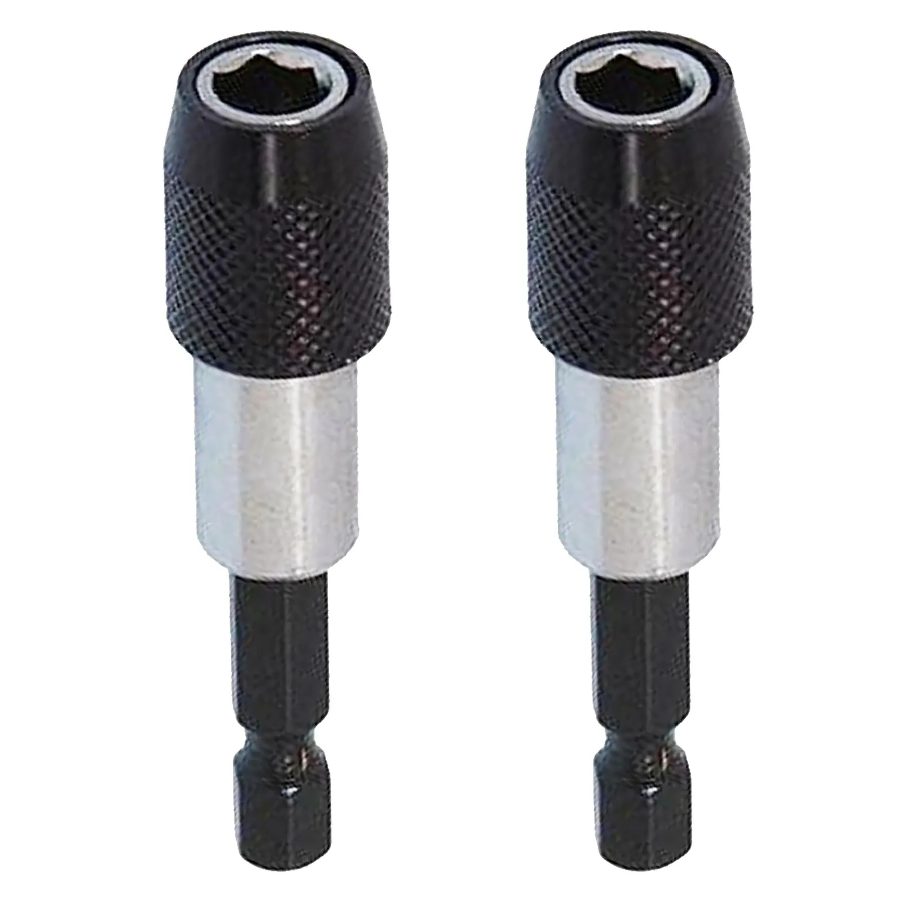 2 x Magnetic Drywall Screw Bit Holder 1/4inch Hex Shank Drill Screw 60mm Length