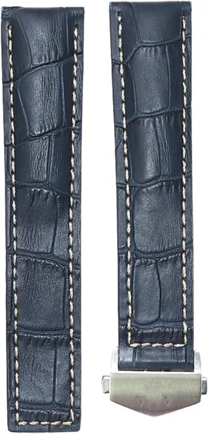 20 22mm Cow Leather Watch Strap for TAG HEUER Monaco Series Men Quality Band Soft WatchBand for TAG HEUER Wrist Bracelet (Color : with Silver Clasp-01, Size : 20mm)