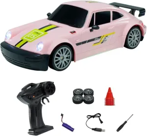 20KM/H RC Drift Car, 1:20 Scale 2.4G 4WD RC Car with LED Lights & High-Torque Motor, RC Racing Toy for Hobbyiost