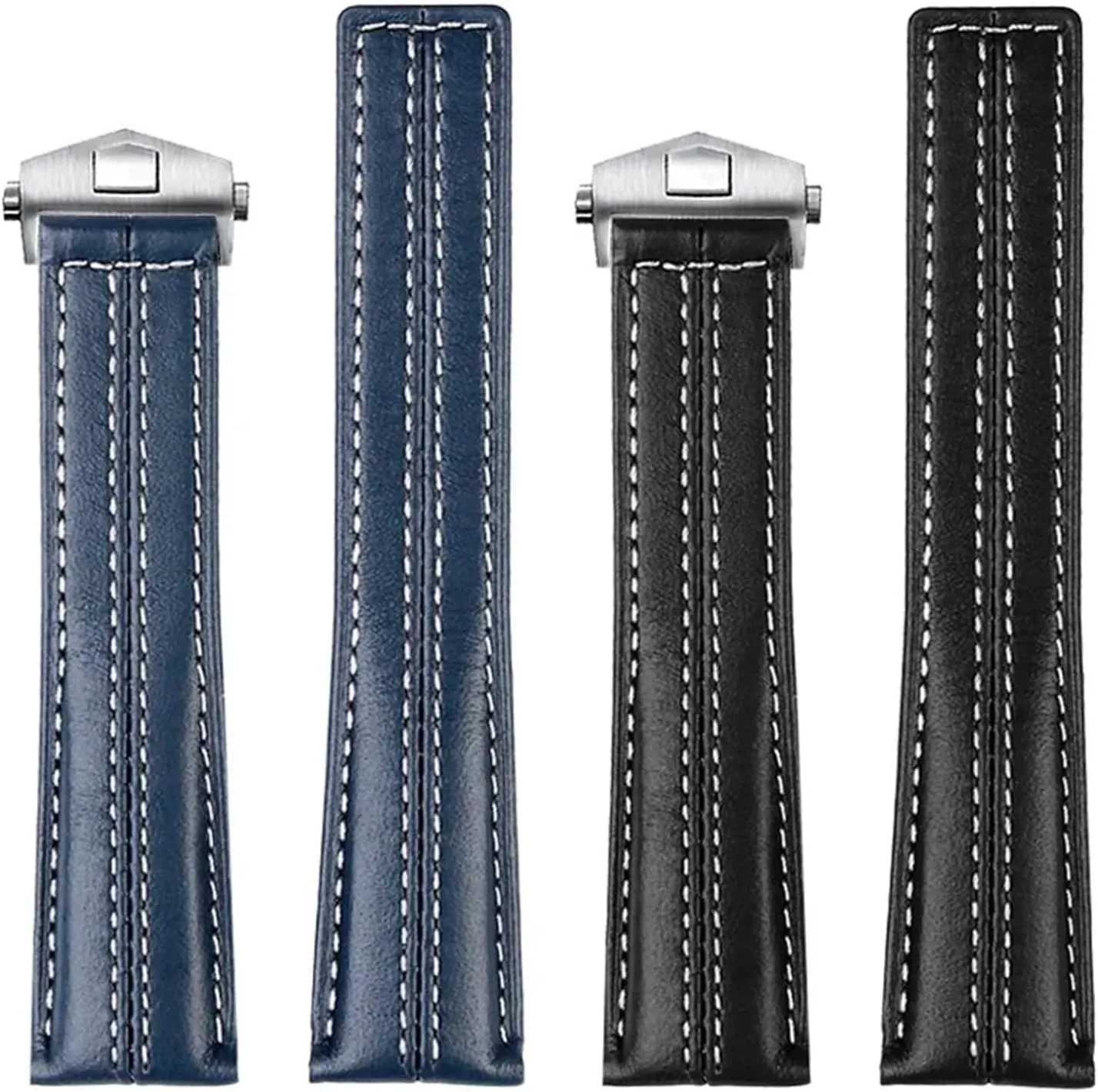 22mm Genuine leather watchband for Tag Heuer Watch Carrera Monaco Men's Band Watch Cow Leather fold buckle