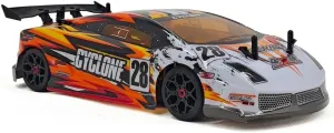 24KM/H 4WD RC Drift Car, 1/18 Scale 2.4G Proportional Steering High-Speed RC Stunt Vehicle with Ambient Lights, Hobby RC Racing Toy for Adults