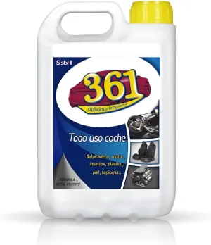 361 All-Purpose Car Cleaner - Seat Cleaner, Upholstery, Dashboard, Leather, Mosquitoes - Interior and Exterior of the car 1,32 Gal