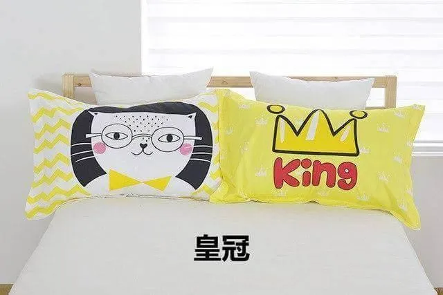 3D Cartoon Pillow Cases - Fun Cotton Decorative Covers