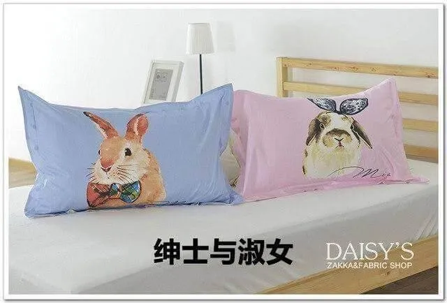 3D Cartoon Pillow Cases - Fun Cotton Decorative Covers
