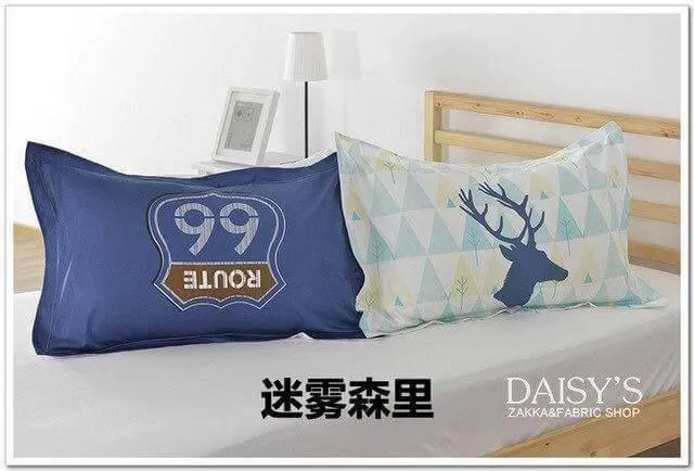 3D Cartoon Pillow Cases - Fun Cotton Decorative Covers