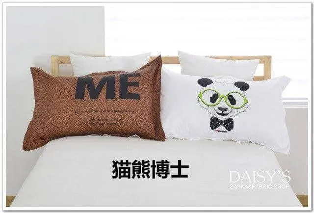 3D Cartoon Pillow Cases - Fun Cotton Decorative Covers