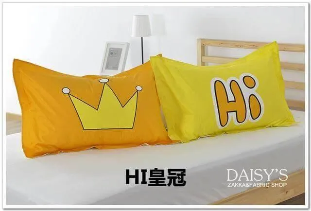 3D Cartoon Pillow Cases - Fun Cotton Decorative Covers
