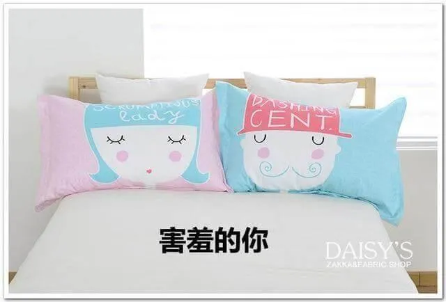 3D Cartoon Pillow Cases - Fun Cotton Decorative Covers