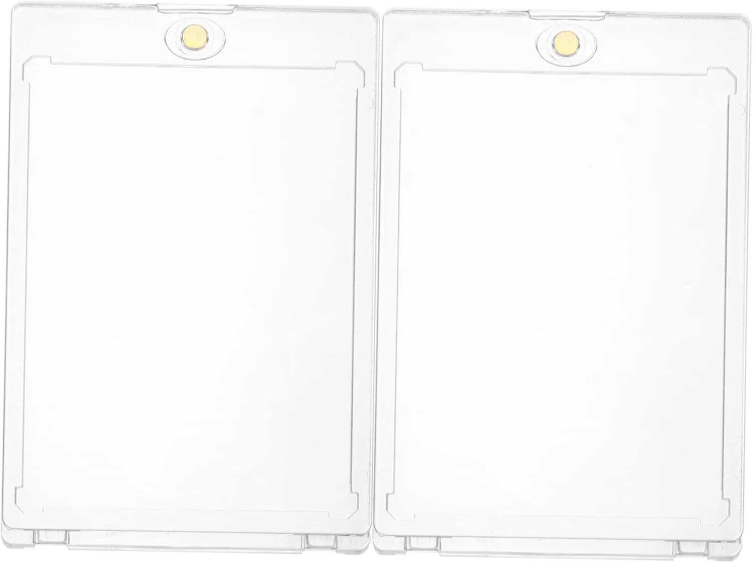 3sets 2pcs Magnetic Acrylic Card Protector Case for Trading Cards Hard Sleeves Easy Open and Storage 2pcs*3