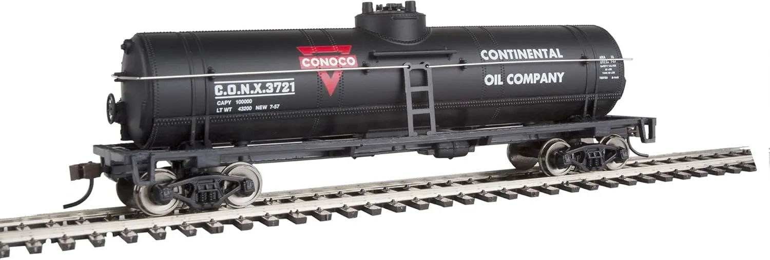 40' Tank Car with Metal Wheels Ready to Run Conoco