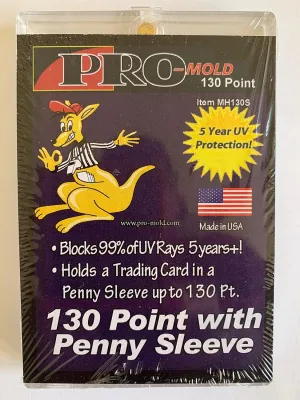 5-Count Pro-Mold 130pt. Magnetic One-Touch Card Holders Holds Sleeved Card MH130S