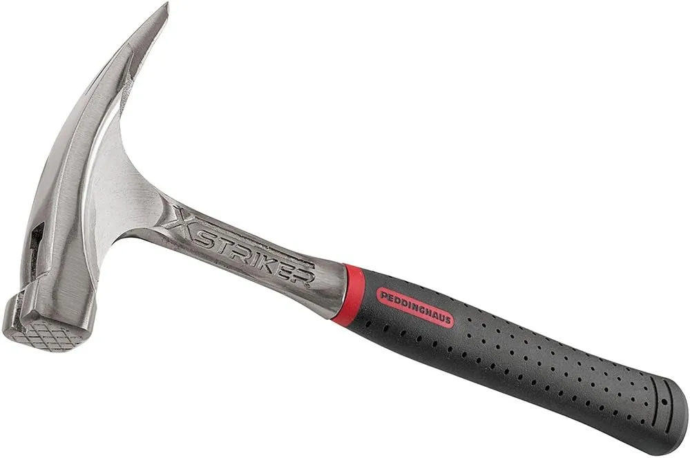 5133090000 Carpenters' Hammer Xstriker 850g Rough face Magnetic with Plastic Handle, Silver/Black