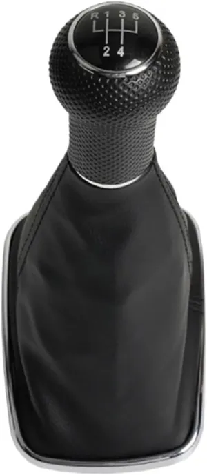 5/6 Speed Gear Shift Knob Boot Gearstick Gaiter Kit Manual Gear Shifter Boot Cover Fit for VW Fit for Golf 4(5th Gear)