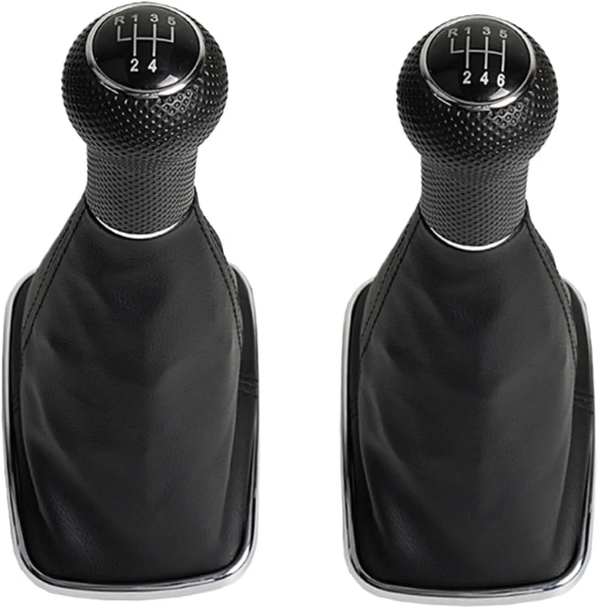 5/6 Speed Gear Shift Knob Boot Gearstick Gaiter Kit Manual Gear Shifter Boot Cover Fit for VW Fit for Golf 4(5th Gear)