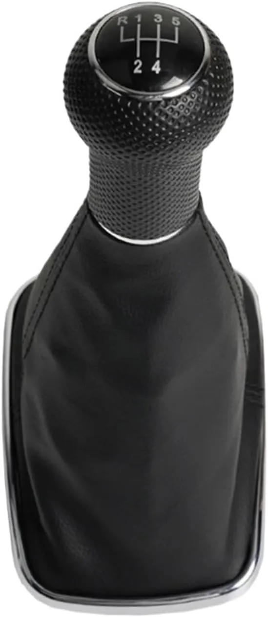 5/6 Speed Gear Shift Knob Boot Gearstick Gaiter Kit Manual Gear Shifter Boot Cover Fit for VW Fit for Golf 4(5th Gear)