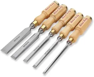5pc. Robert Sorby #5167 Octagonal Boxwood Chisel Set