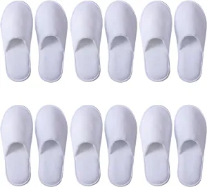 6-9 Pairs Spa Slippers, Non Slip Disposable Slippers For Guest, Washable Reusable, Which Can Be Used As Women Men, House, Indoor, Bathroom, Bedroom, Hotel, Bride Slippers