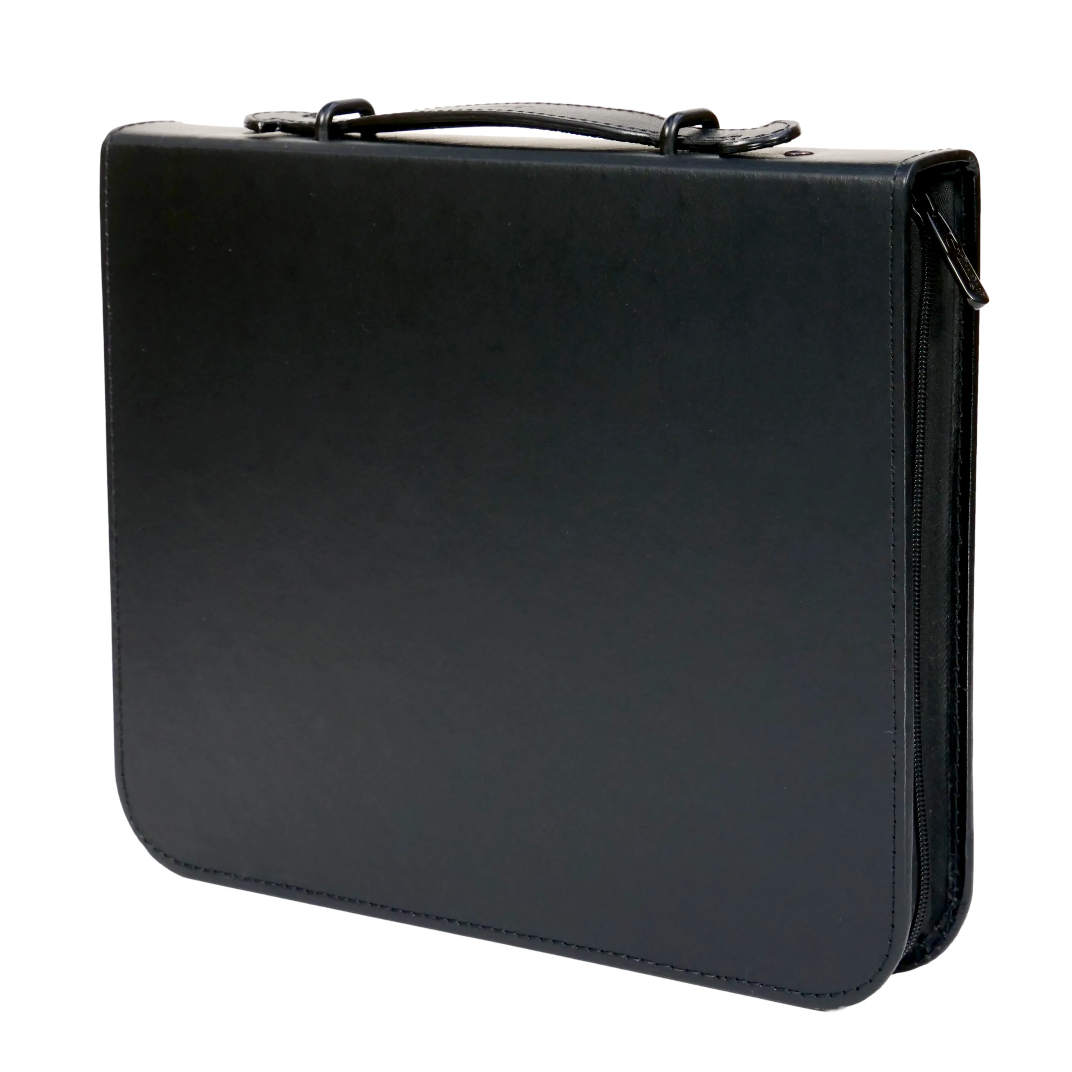 8.5"x11" Premium Leather Photography Portfolio Book - Presentation Case - Black