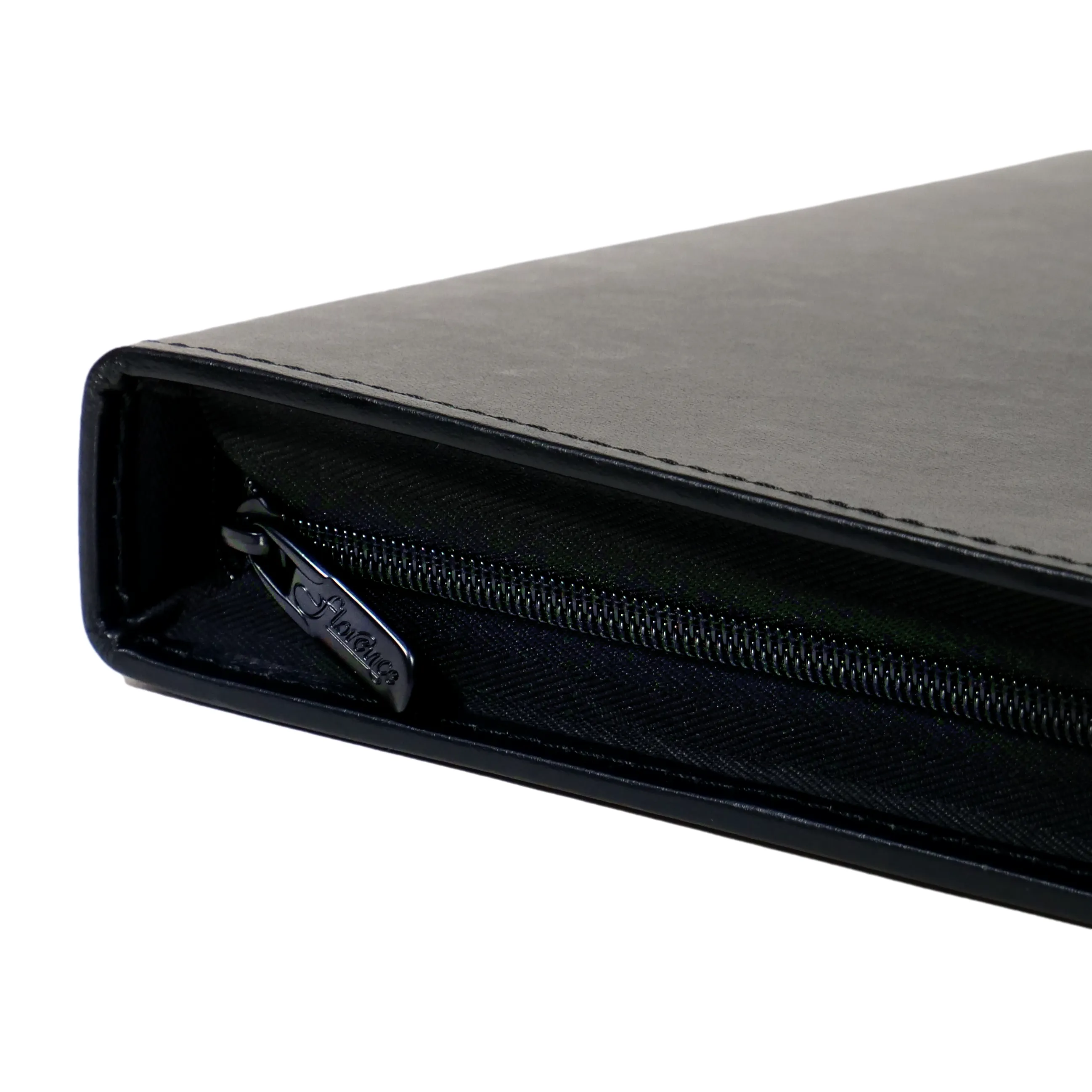 8.5"x11" Premium Leather Photography Portfolio Book - Presentation Case - Black