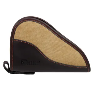 8" Handgun Brown Leather-tan Canvas