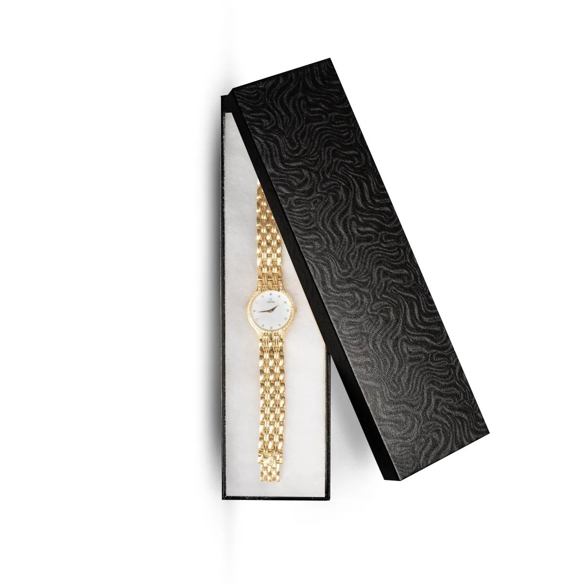 8" x 2" x 0.87" Cotton Filled Watch Cardboard Box