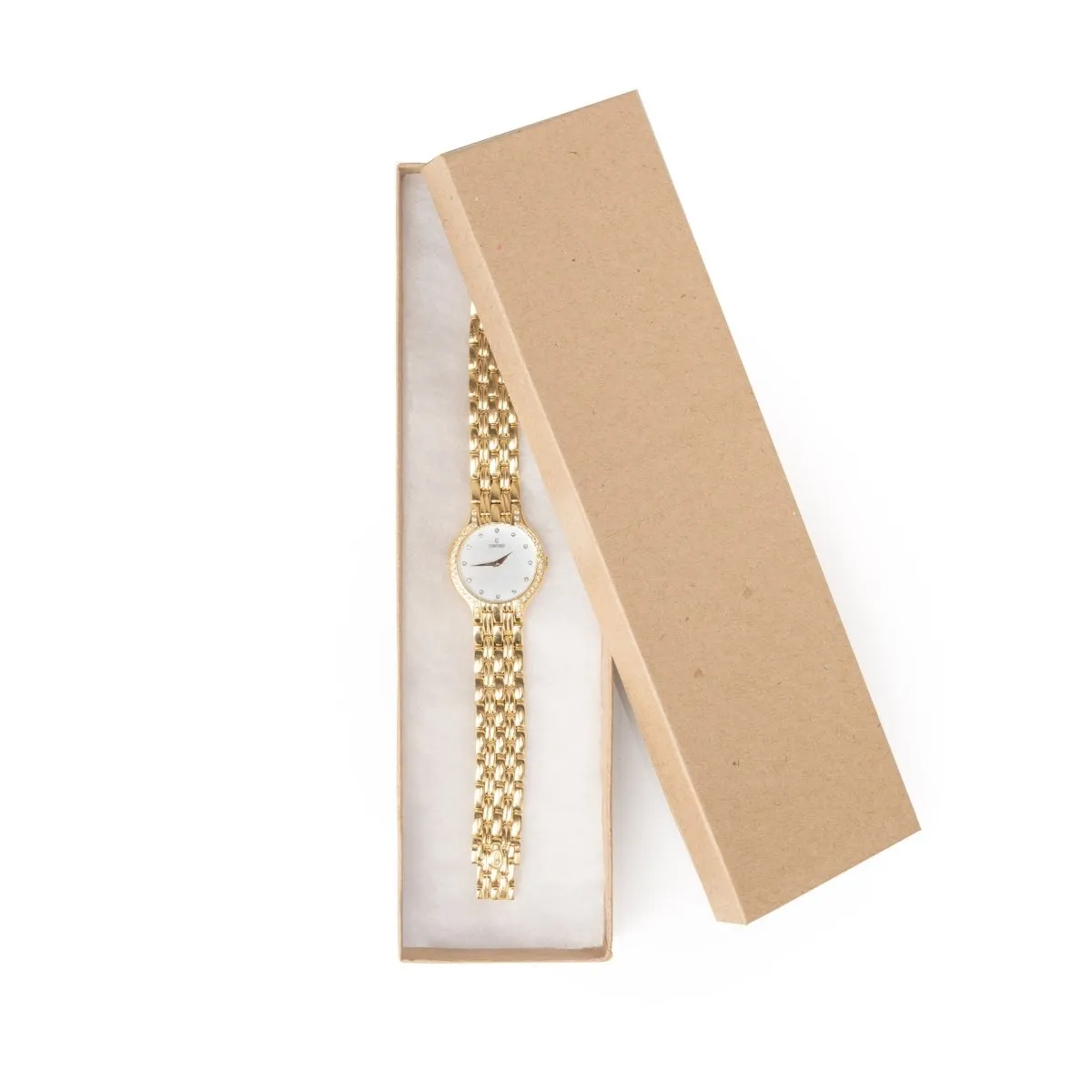 8" x 2" x 0.87" Cotton Filled Watch Cardboard Box