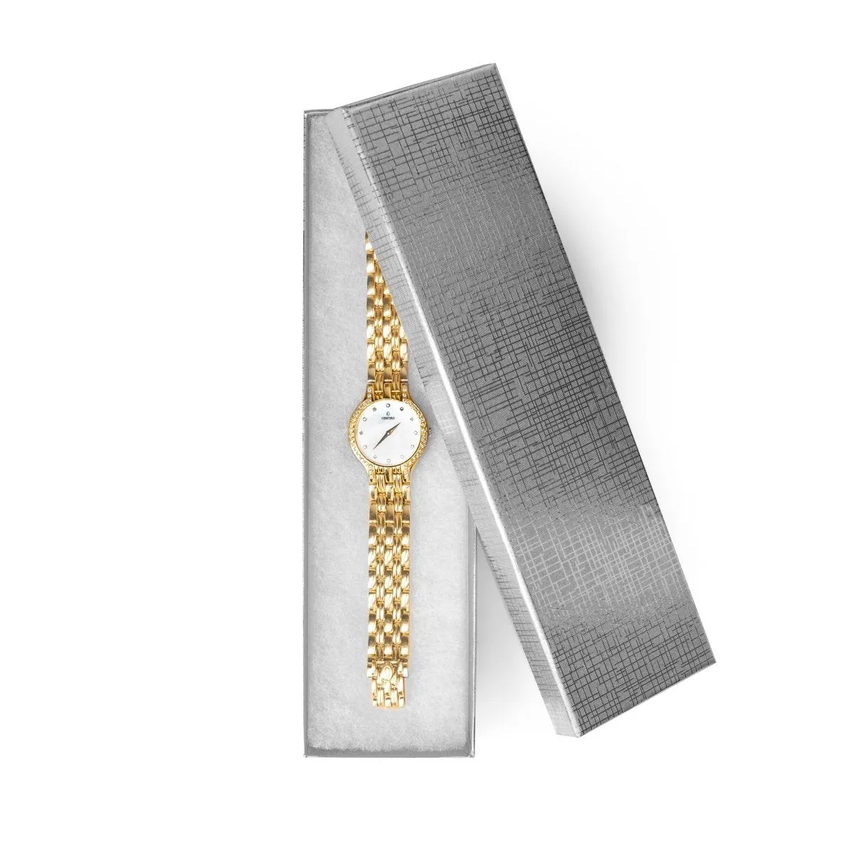 8" x 2" x 0.87" Cotton Filled Watch Cardboard Box