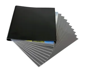 9.5" x 12.5" European Bonded Leather Photo Portfolio - Slim Binder with 10 Archival Pages (Expandable to 15)