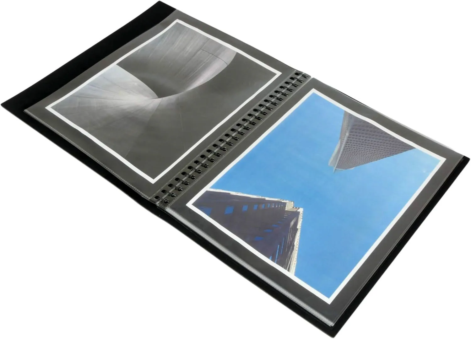 9.5" x 12.5" European Bonded Leather Photo Portfolio - Slim Binder with 10 Archival Pages (Expandable to 15)