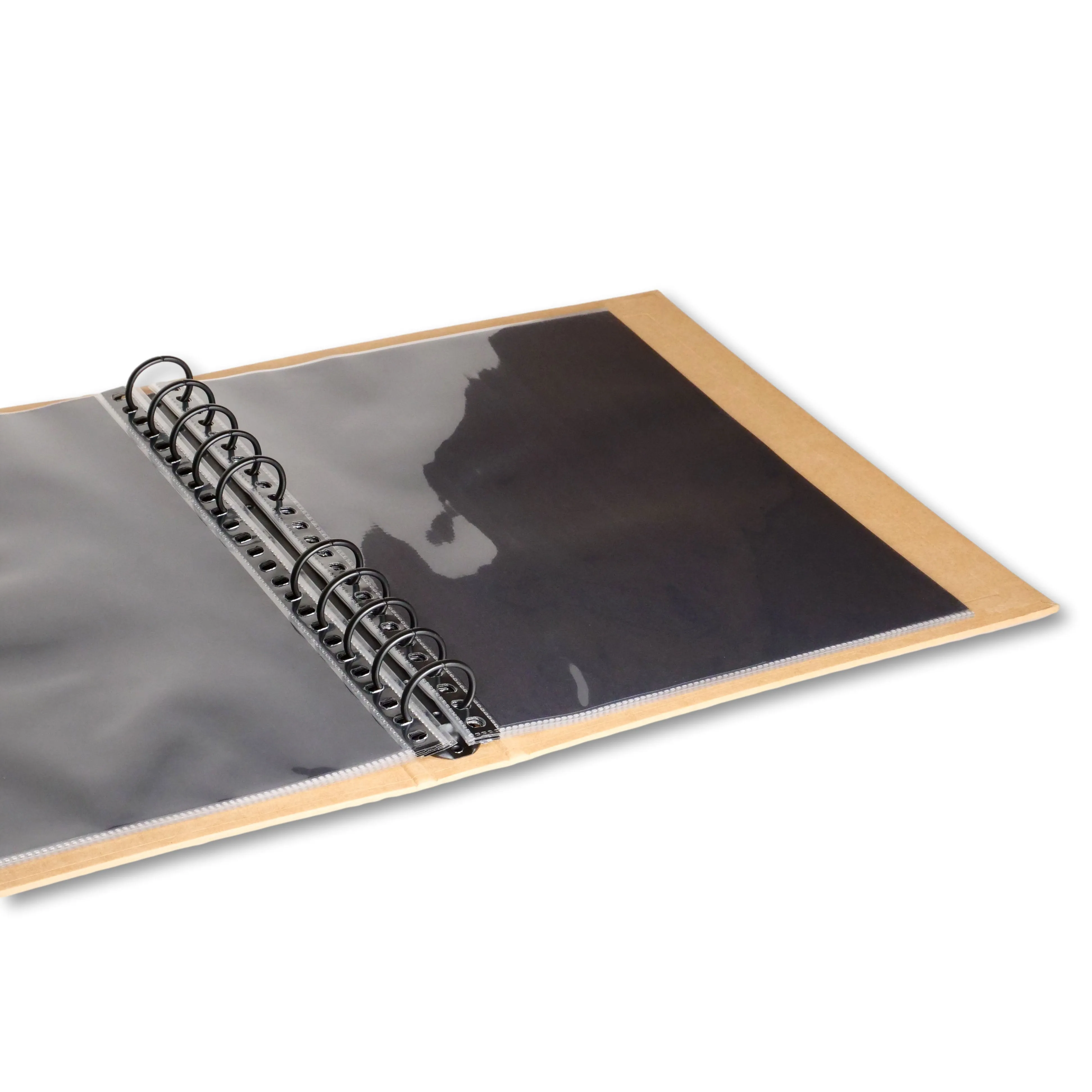 9.5" x 12.5" Recycled Paperboard Portfolio Book - Multiring Binder with 10 Archival Pages (Expandable to 30)