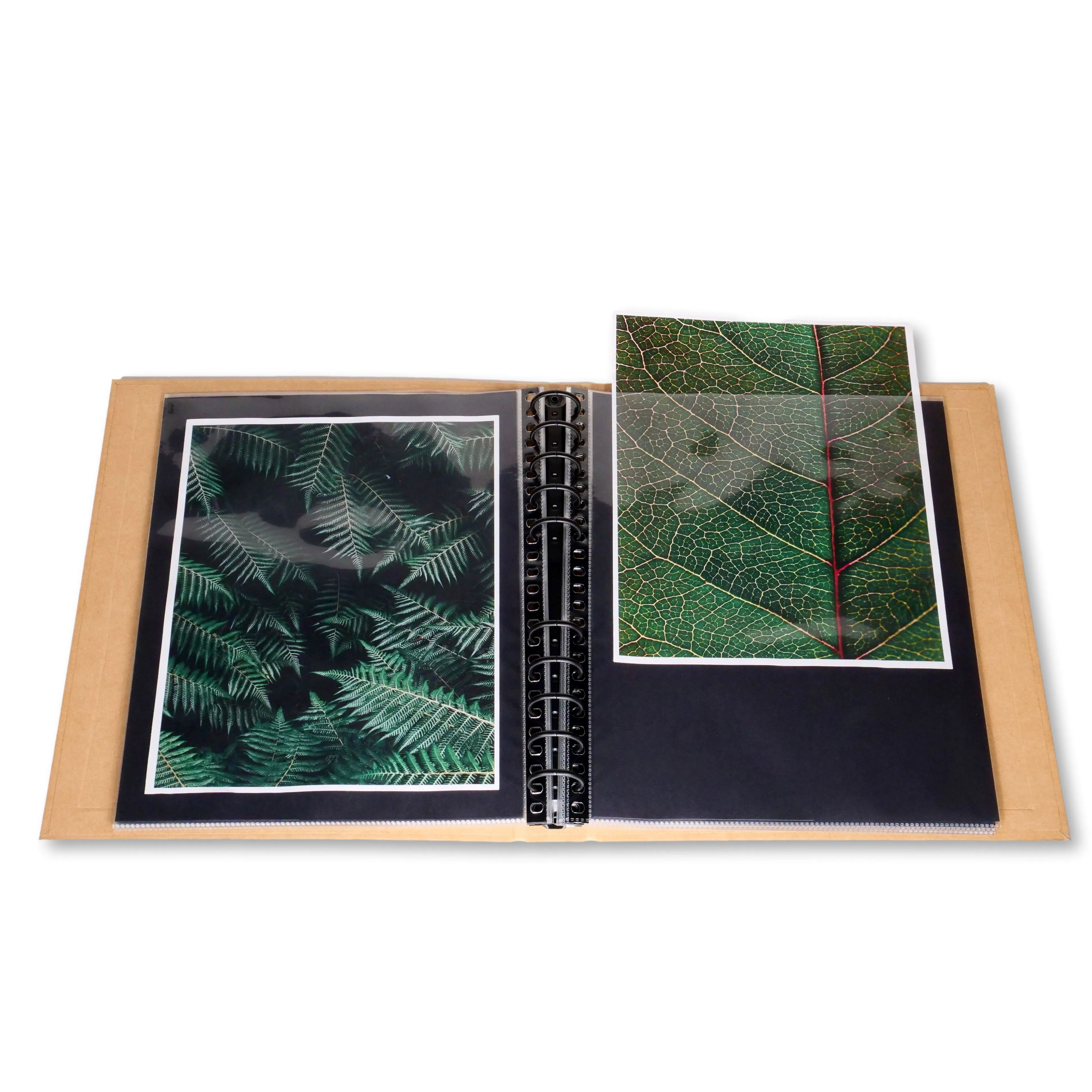 9.5" x 12.5" Recycled Paperboard Portfolio Book - Multiring Binder with 10 Archival Pages (Expandable to 30)