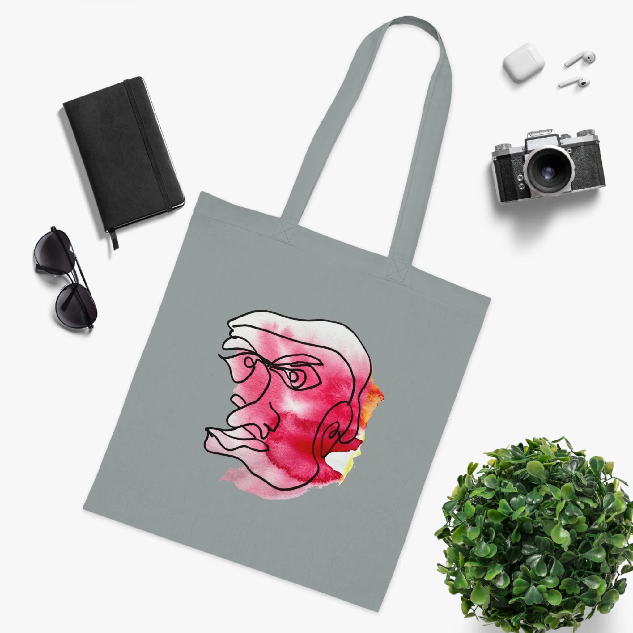 Achievable - Versatile 100% Cotton Tote: Vibrant Colors, Light & Practical