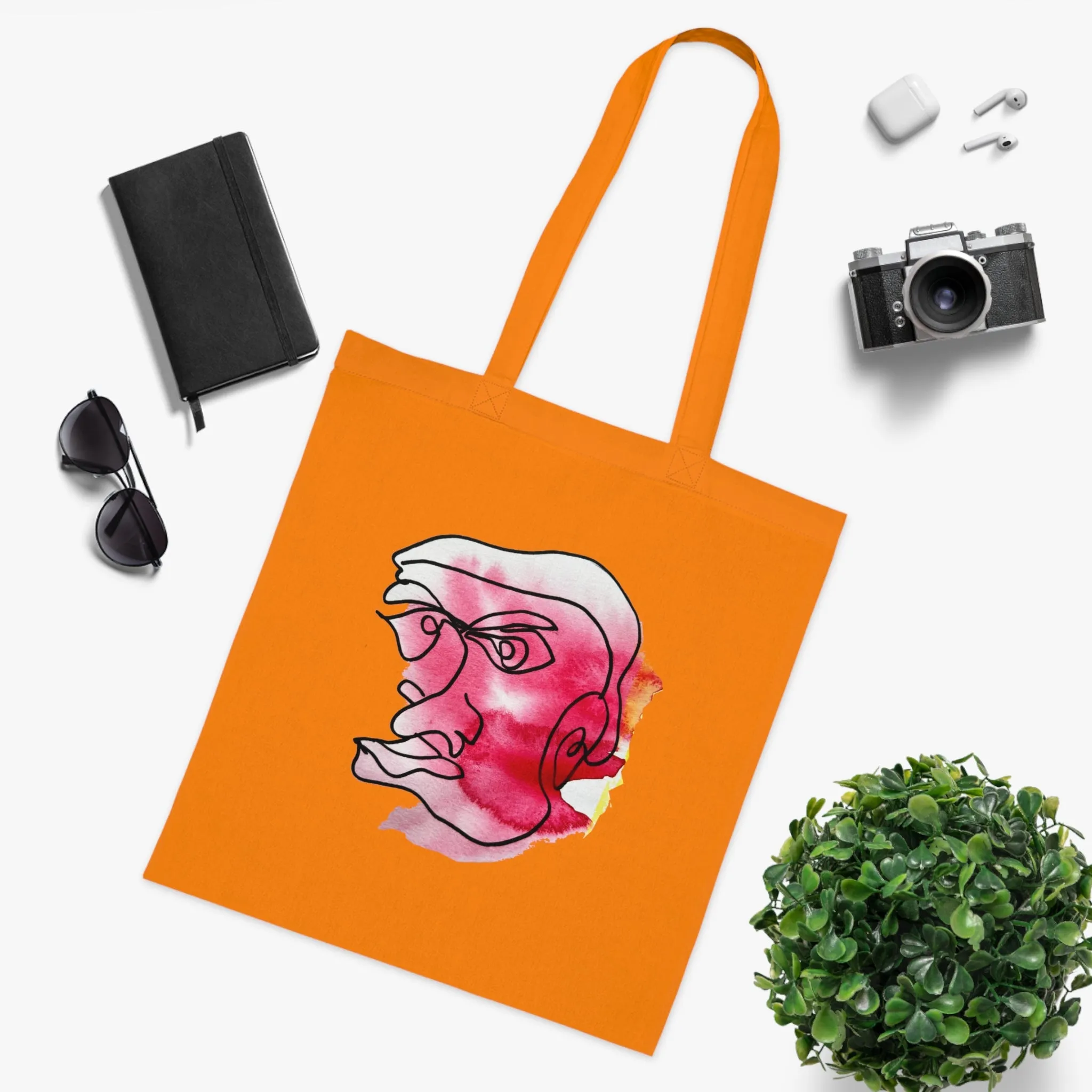 Achievable - Versatile 100% Cotton Tote: Vibrant Colors, Light & Practical