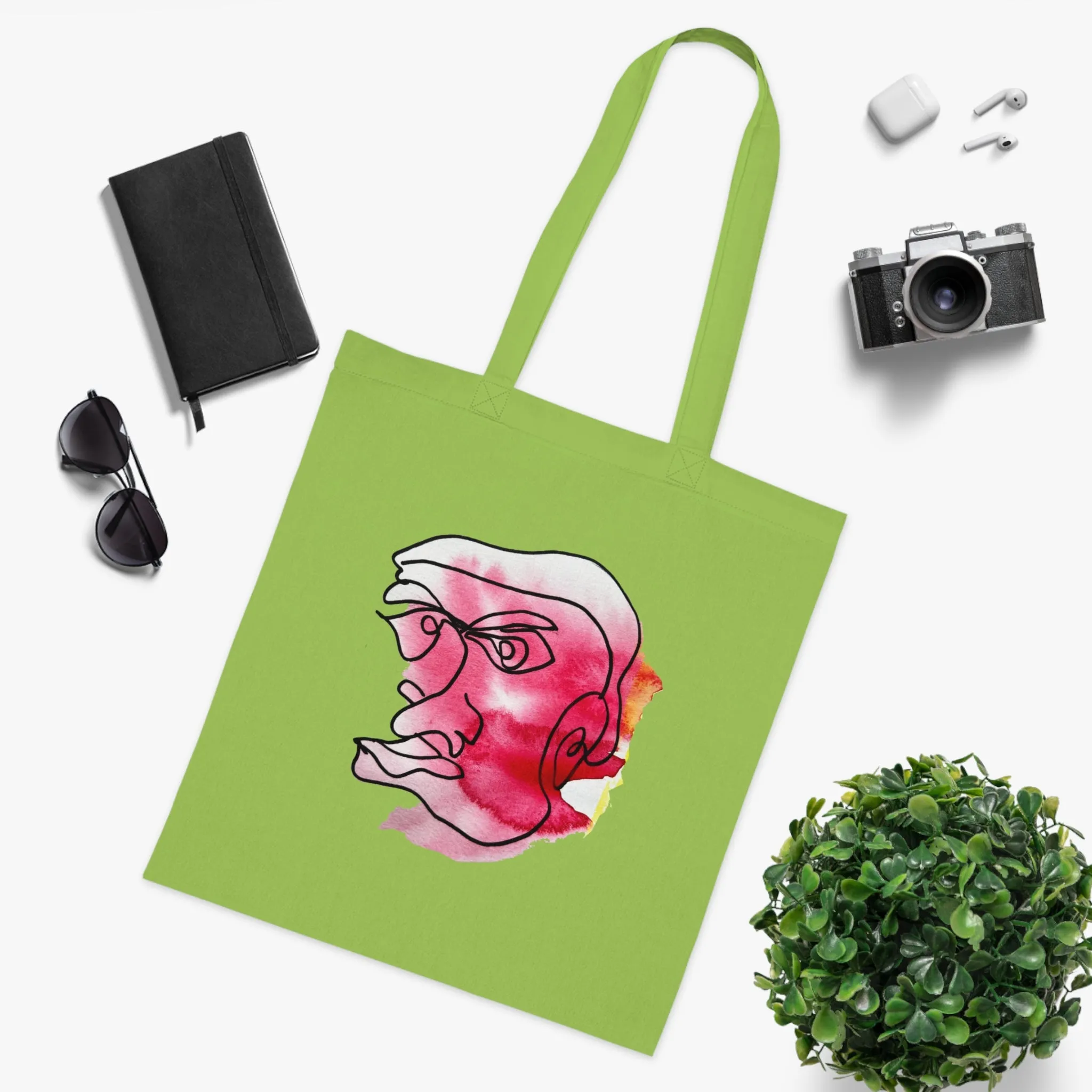 Achievable - Versatile 100% Cotton Tote: Vibrant Colors, Light & Practical
