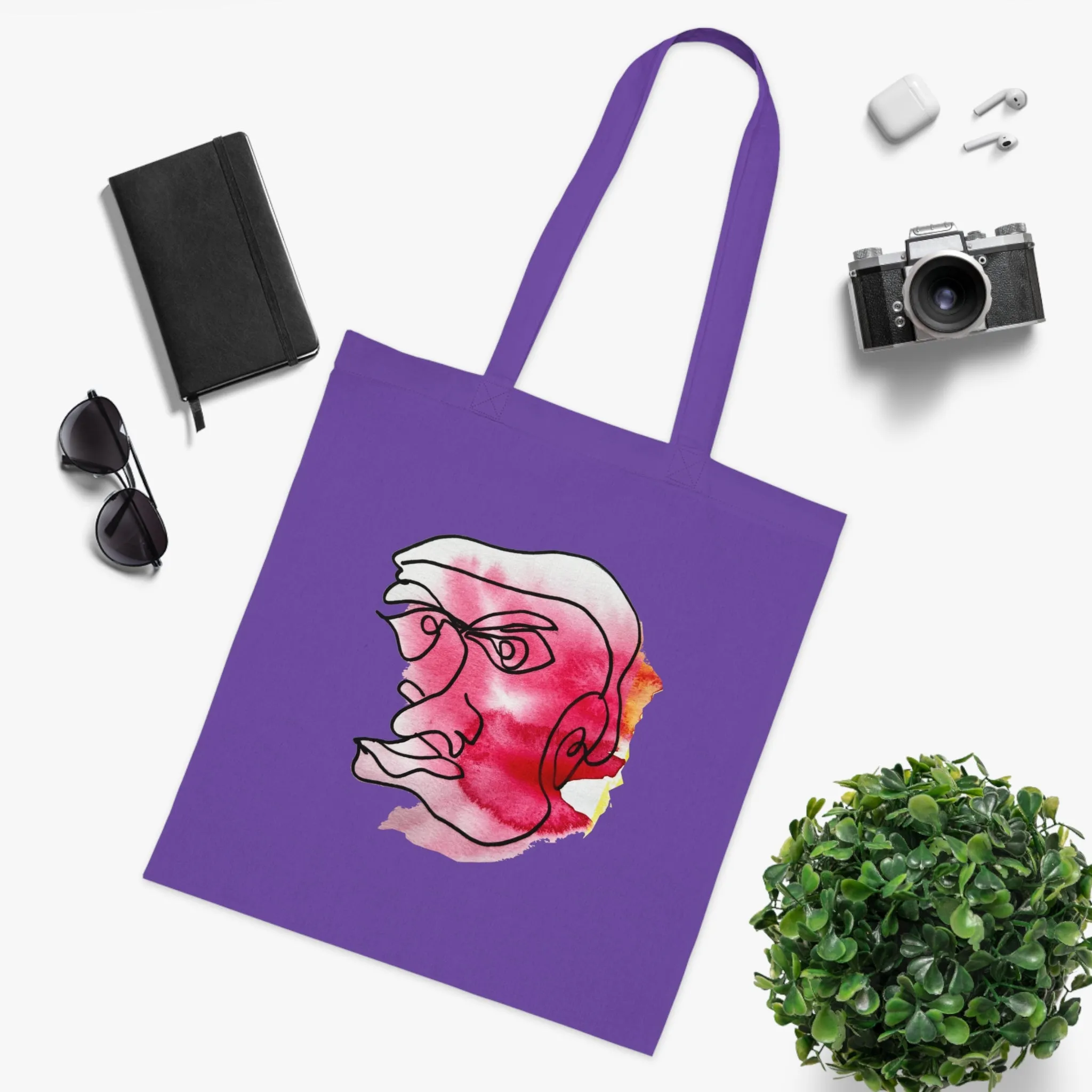 Achievable - Versatile 100% Cotton Tote: Vibrant Colors, Light & Practical