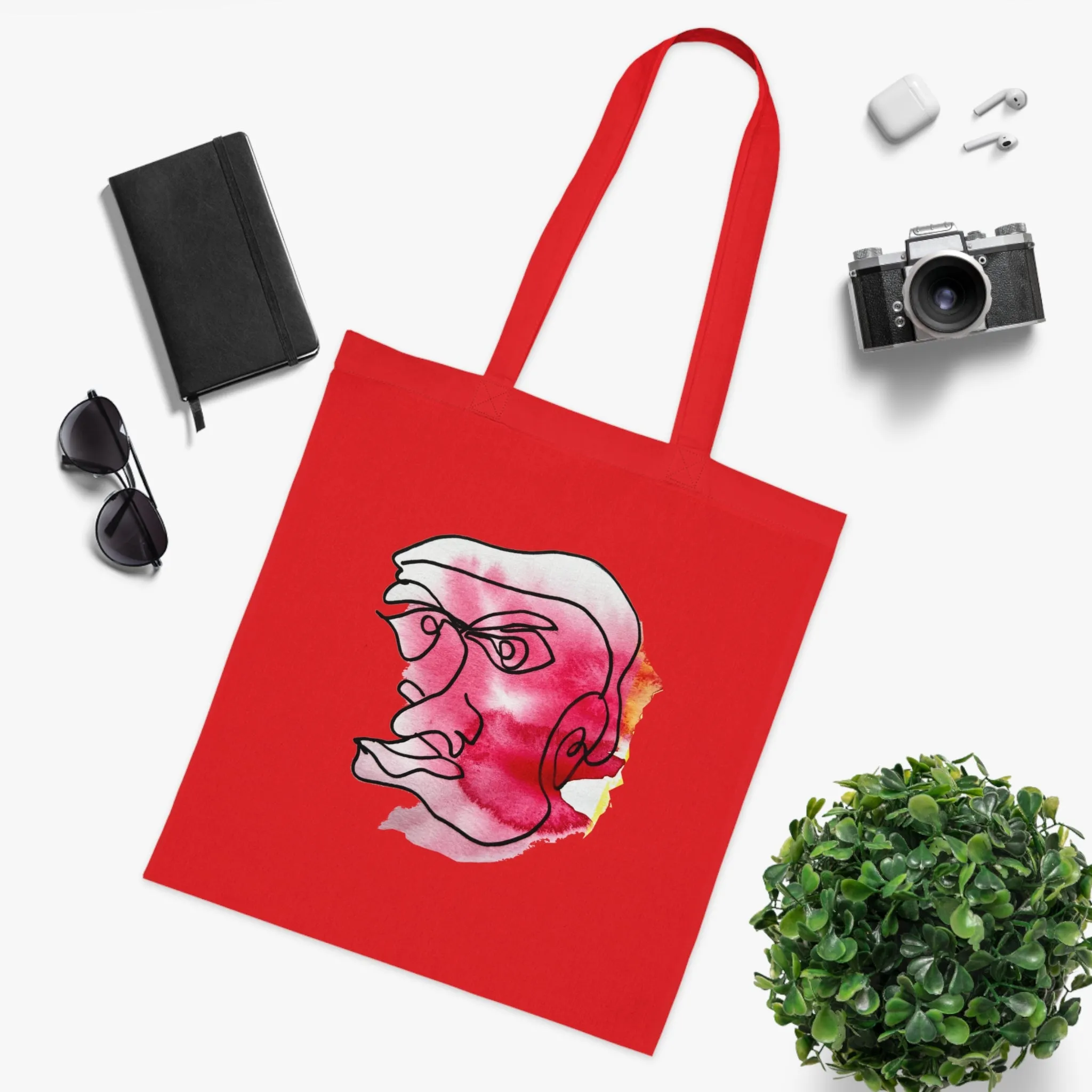 Achievable - Versatile 100% Cotton Tote: Vibrant Colors, Light & Practical