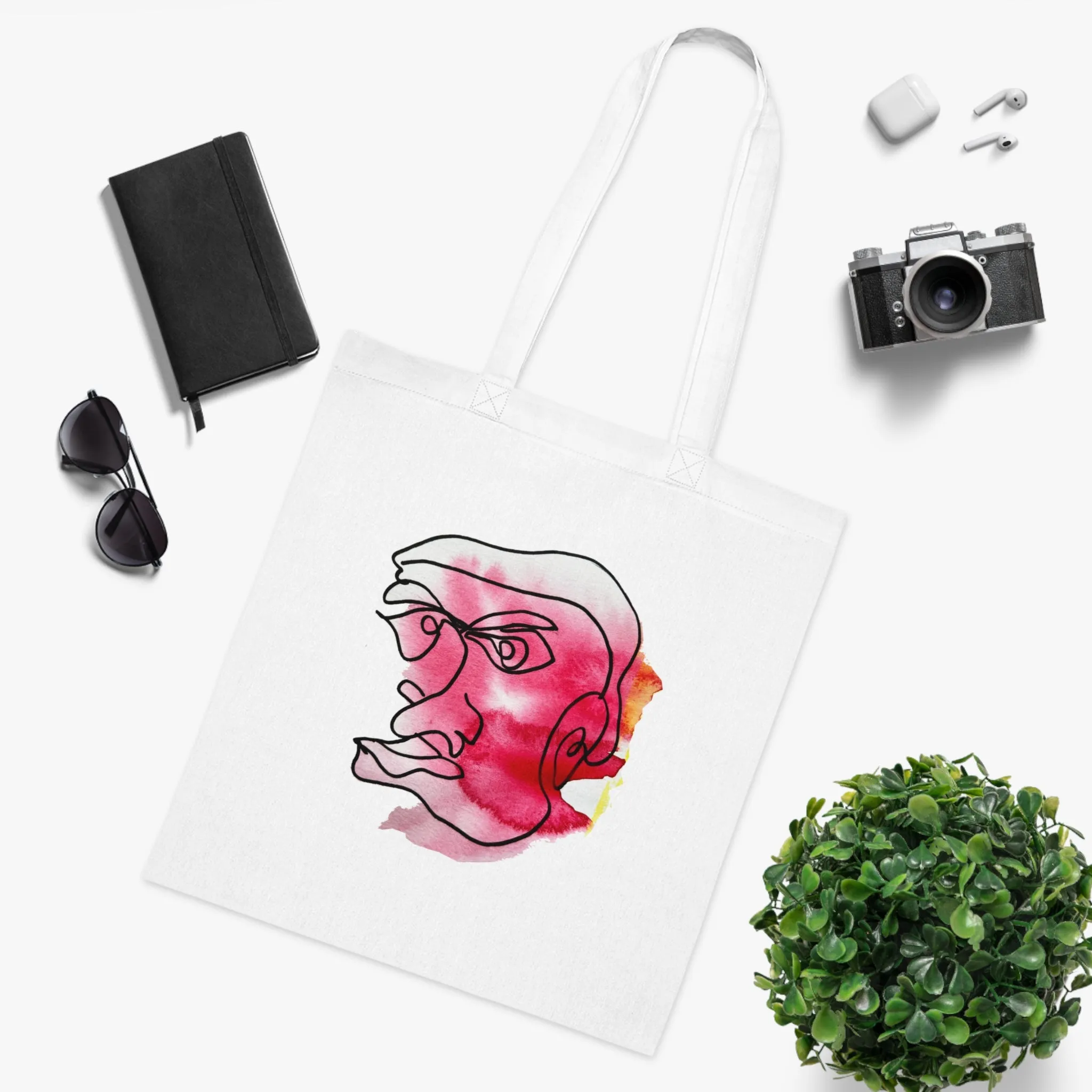 Achievable - Versatile 100% Cotton Tote: Vibrant Colors, Light & Practical