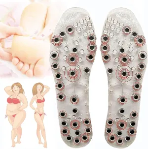 Acupressures Insoles for Weight Loss, Magnetic Insoles Reflexology Insoles, Comfortable Orthopedic Insoles Magnetic Massage Insoles for Women Men,41