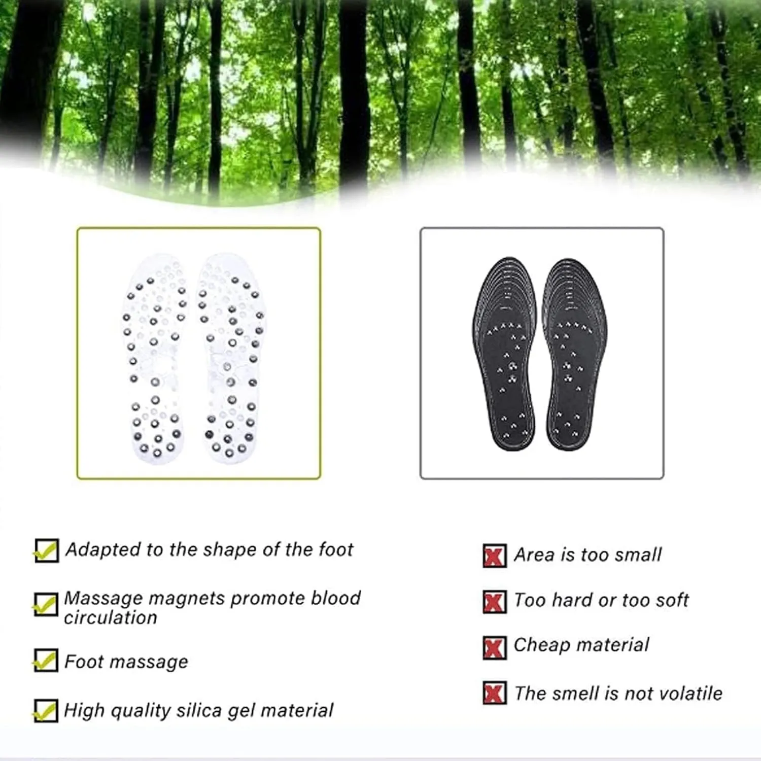 Acupressures Insoles for Weight Loss, Magnetic Insoles Reflexology Insoles, Comfortable Orthopedic Insoles Magnetic Massage Insoles for Women Men,41