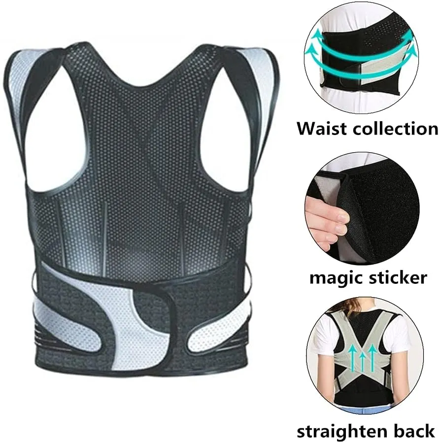 Adjustable Back Corrector Full Back Support Correction Belt Therapy Corset Adult Clavicle Spine Back Shoulder Lumbar Brace Reshape Your Body