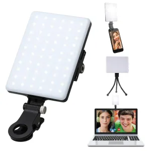 Adjustable Video Conference Lighting for Laptop, Desktop, and Phone – Perfect for Zoom Calls, Remote Work, and Live Streaming
