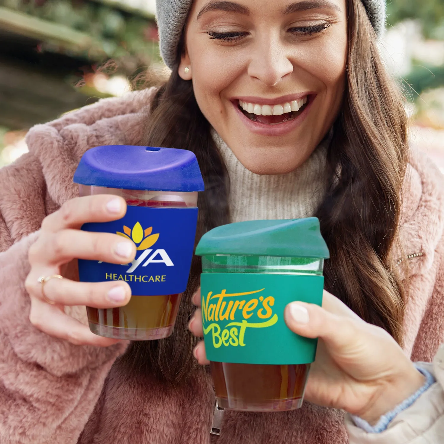 Agogo Nova Cup - Borosilicate 350ml (Dark Green)