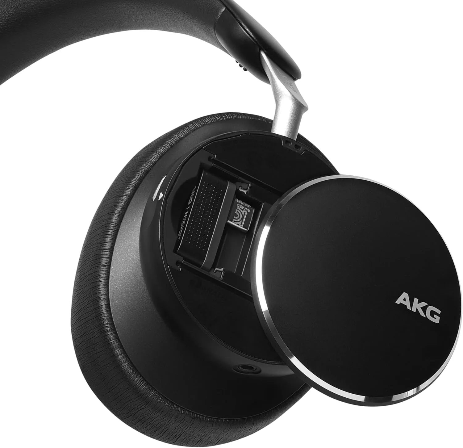 AKG N9 Hybrid - Wireless Over-Ear Noise Cancelling Headphones, 2.4GHz USB-C dongle and BT, Hi-Res Quality AKG Sound, True Adaptive Noise Cancelling, Zoom Certified Superior Call Quality (Black)