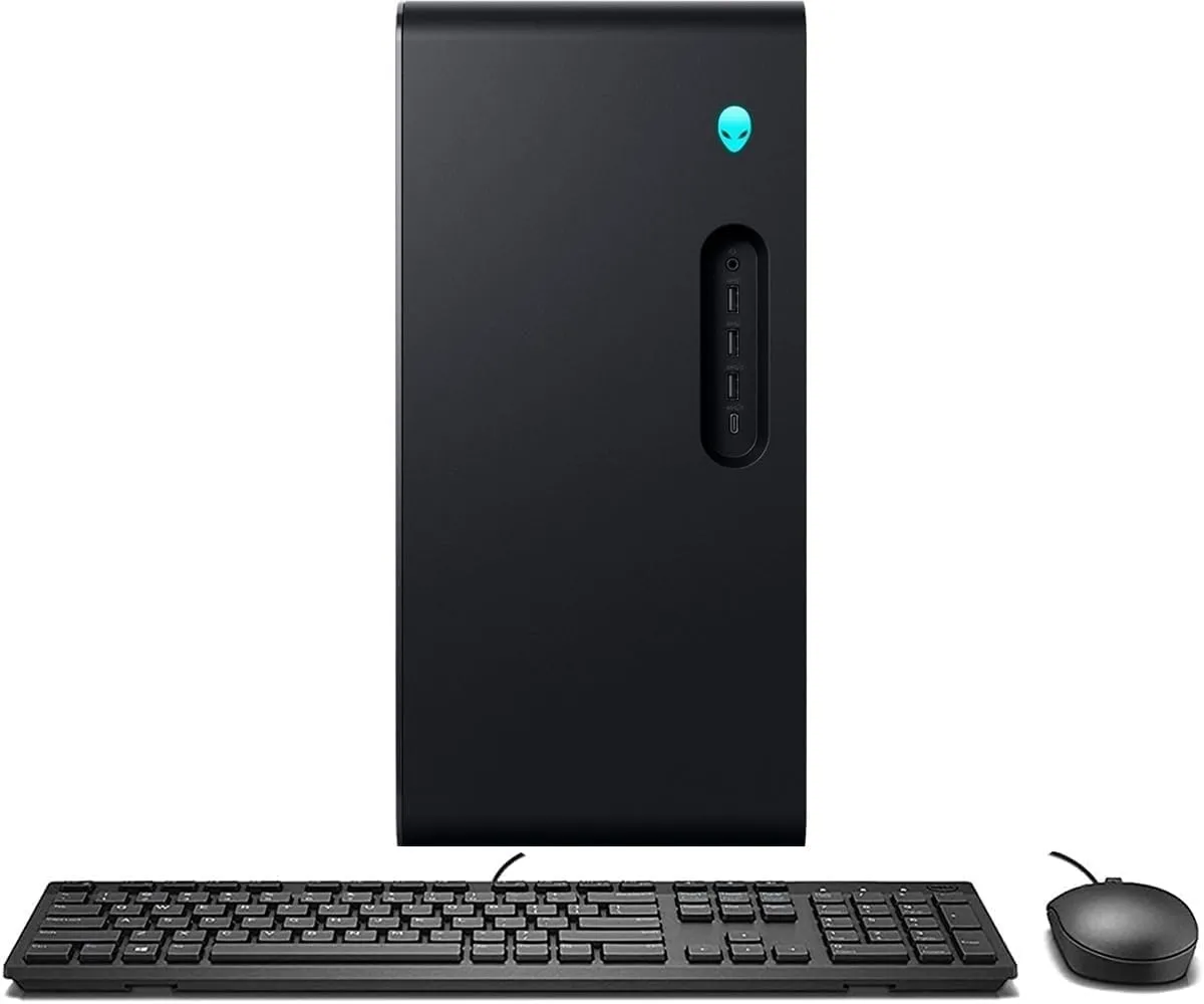 Alienware Aurora ACT1250 Gaming Desktop PC - Intel Core Ultra 9 285K 24-Core up to 5.7 GHz, 16GB DDR5 RAM, 2TB NVMe SSD, NVIDIA GeForce RTX 4060 8GB, Liquid Cooling, Keyboard & Mouse, Windows 11 Home